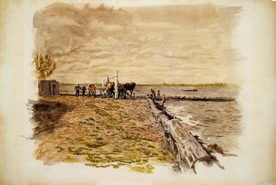 Drawing the Seine by Thomas Eakins